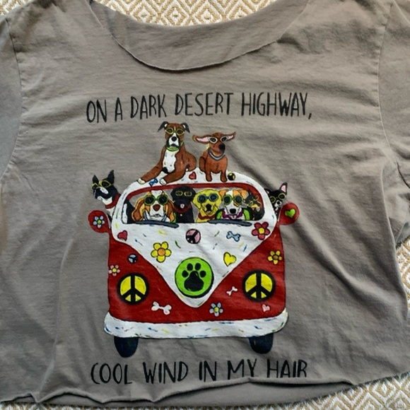 Woman’s Altered Crop-Top T-shirt (Small) - Picture 4 of 7